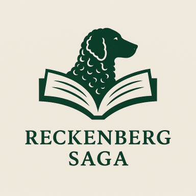 Peppa bei der jadglichen Anlagensichtung des DRC (JAS) Schwarzer Hund steht in einem Wald, umgeben von Gras und Laub.